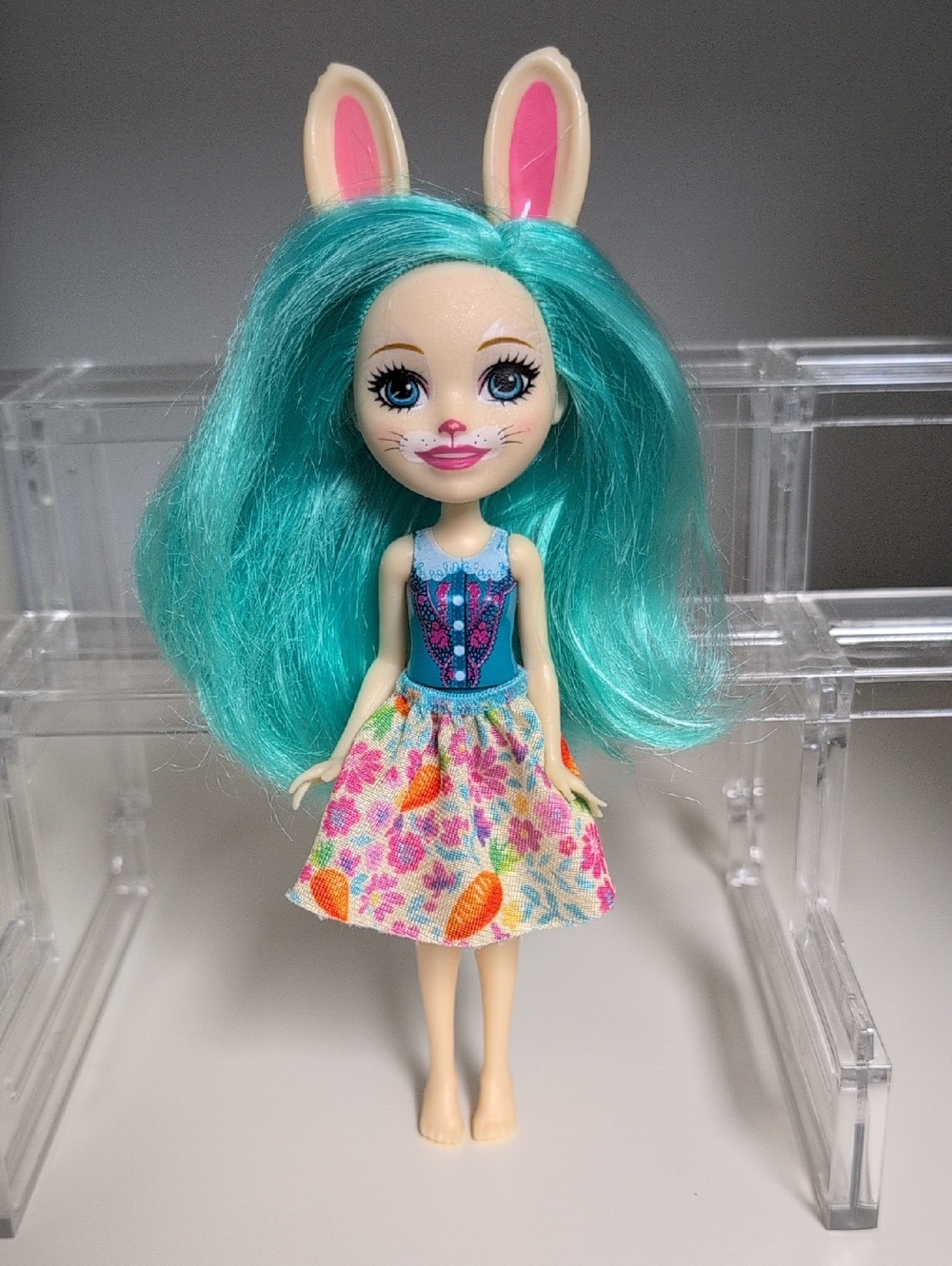💜2/$20💜 Enchantimals Garden Magic RARE Bunny Blooms Doll, 4"